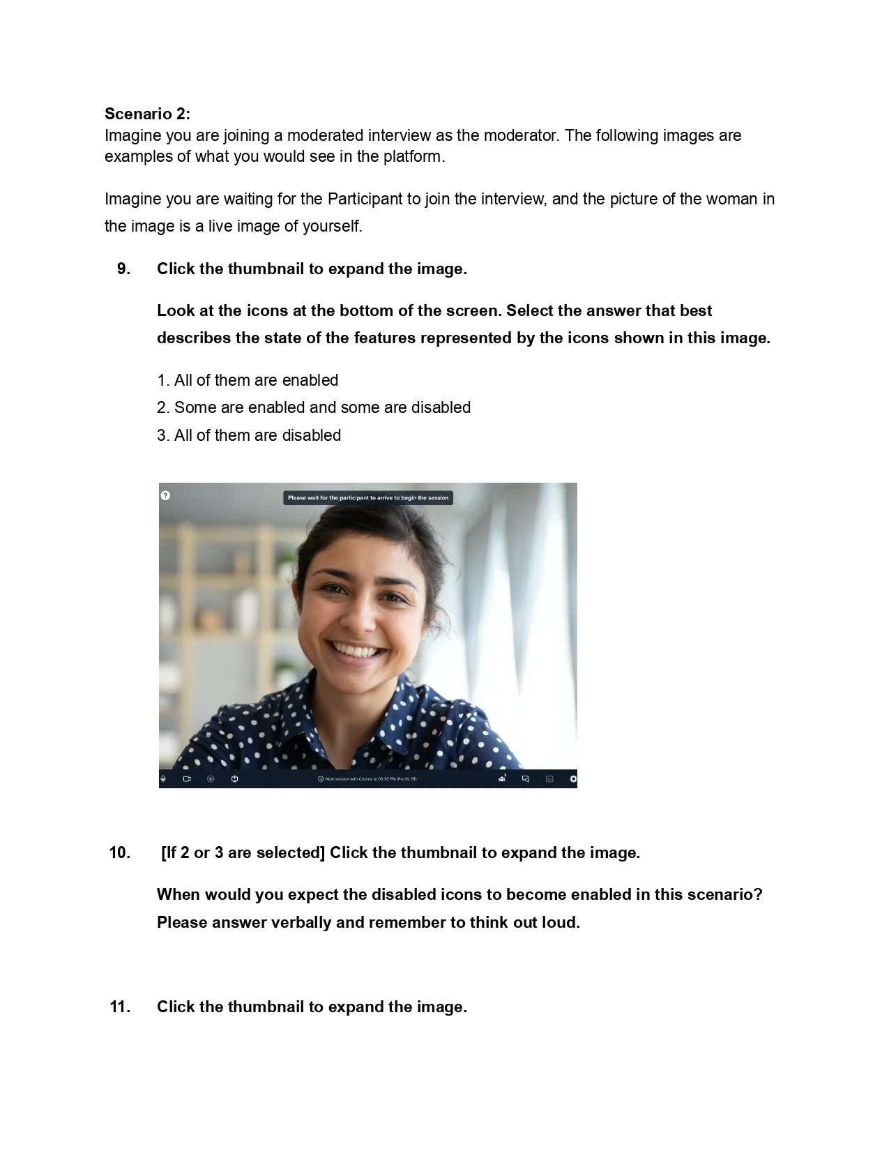 UX research script — page 8 of 10