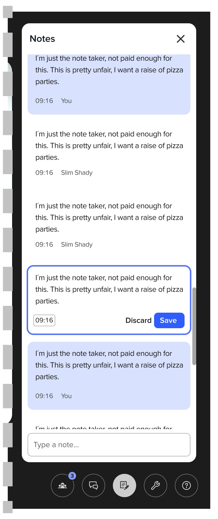 Notes sidebar redesign