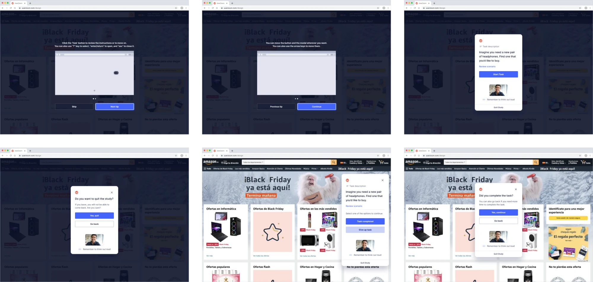 Desktop screens